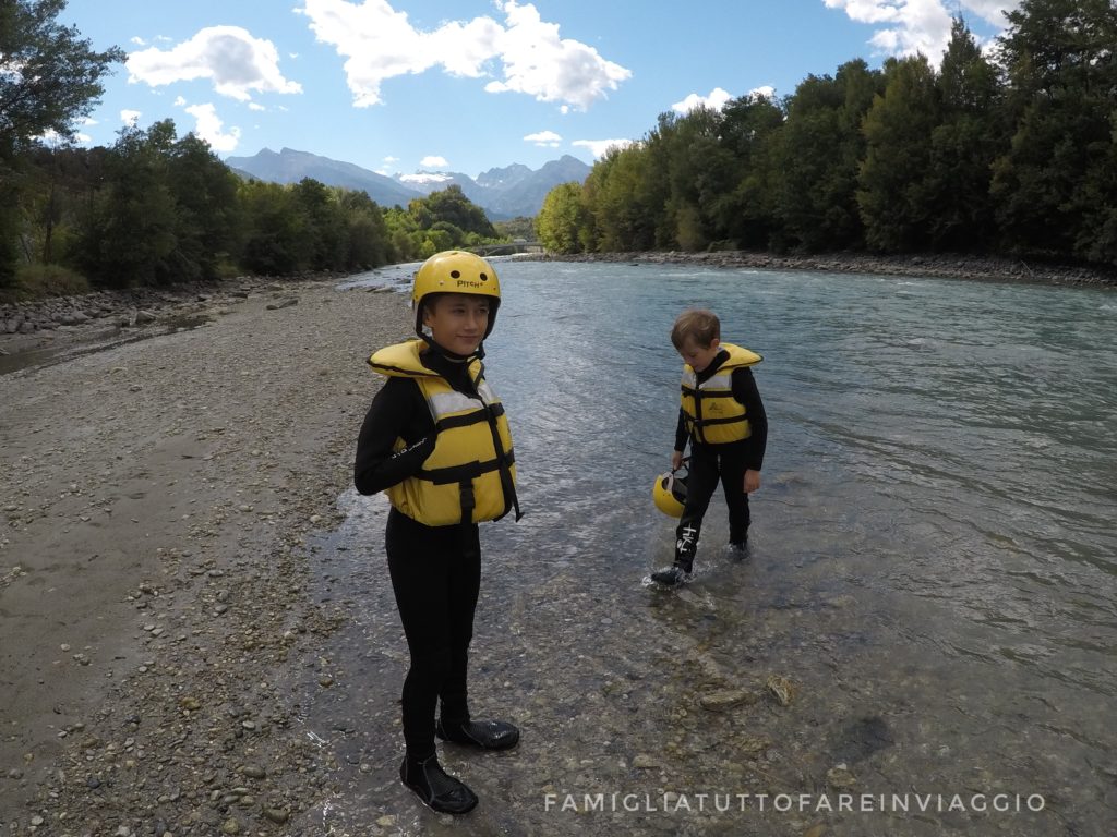 Rafting con bambini